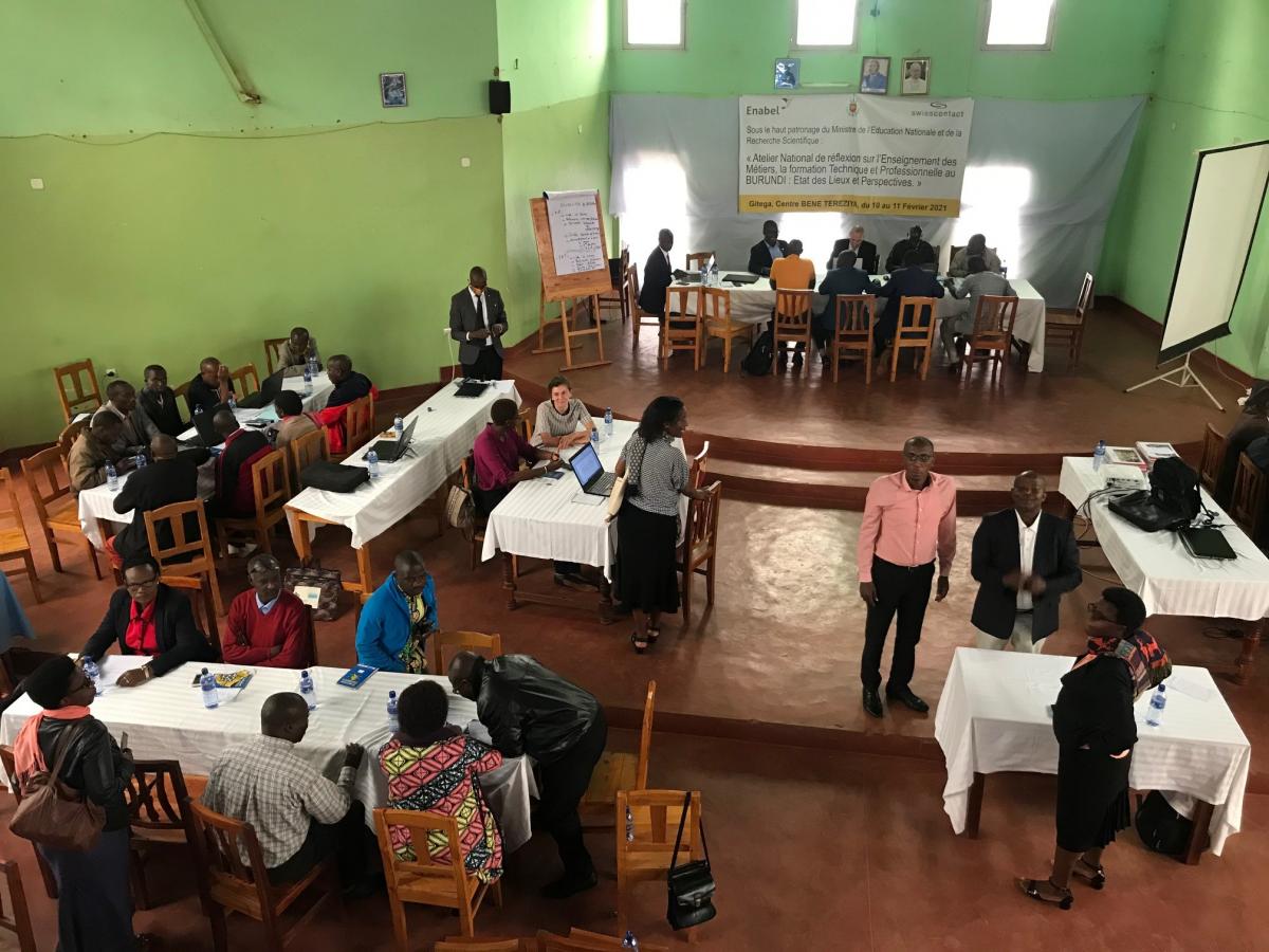 Atelier national de réflexion sur l'Enseignement Technique, la Formation Professionnelle et des Métiers au Burundi