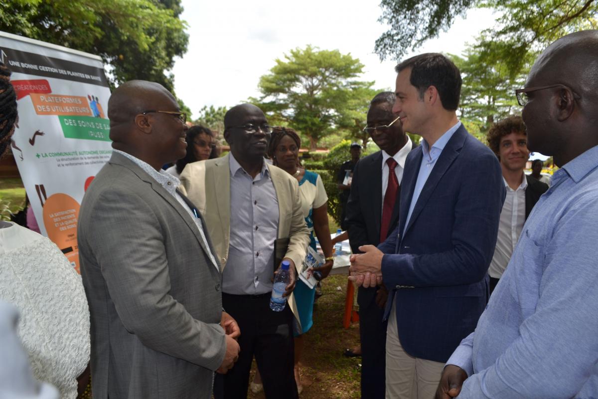 Le Ministre belge de la coopération au développement visite les actions de la CTB BENIN