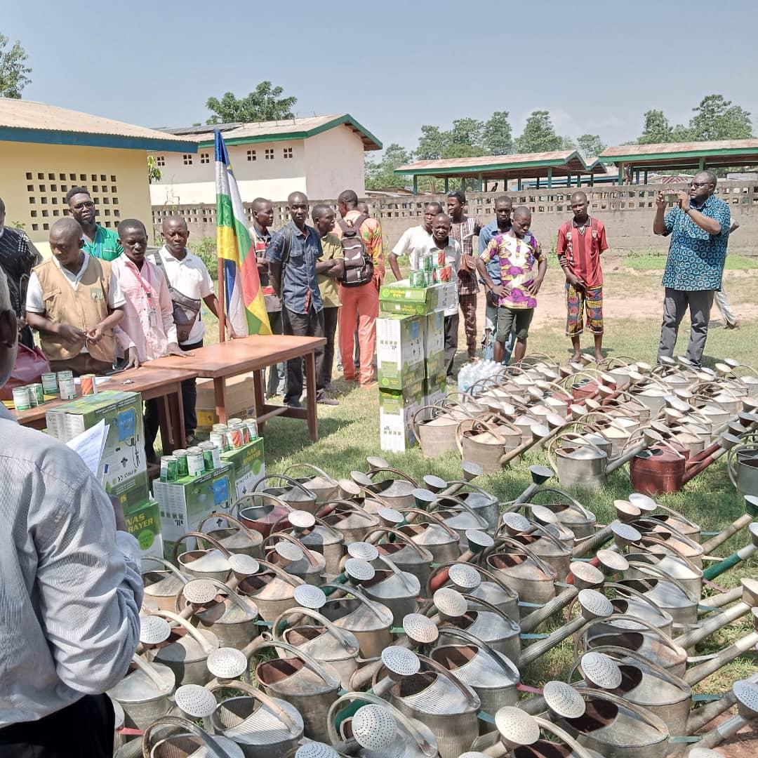 DEVRUR II renforce la production de la Fédération des maraîchers de Bangui et Environs (FMABE) 