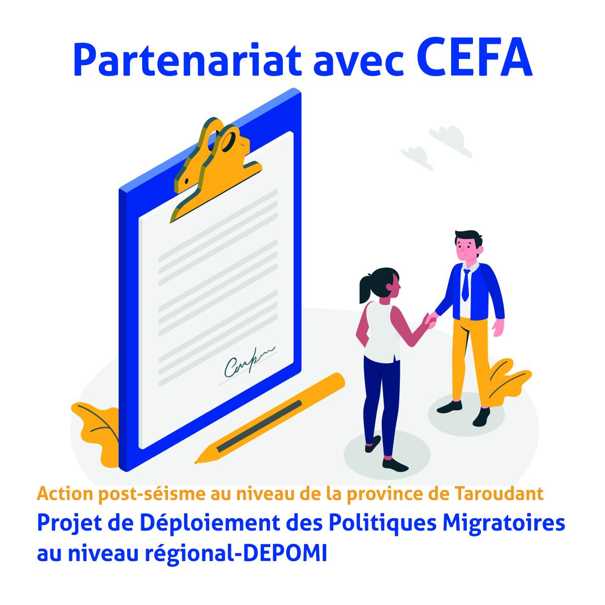 Au Maroc, Enabel collabore avec l’association CEFA pour la mise en œuvre de l’action post-séisme à Taroudant 