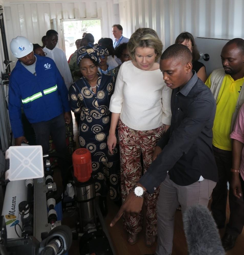 Her Majesty the Queen's visit to Enabel Water Gaza Project 