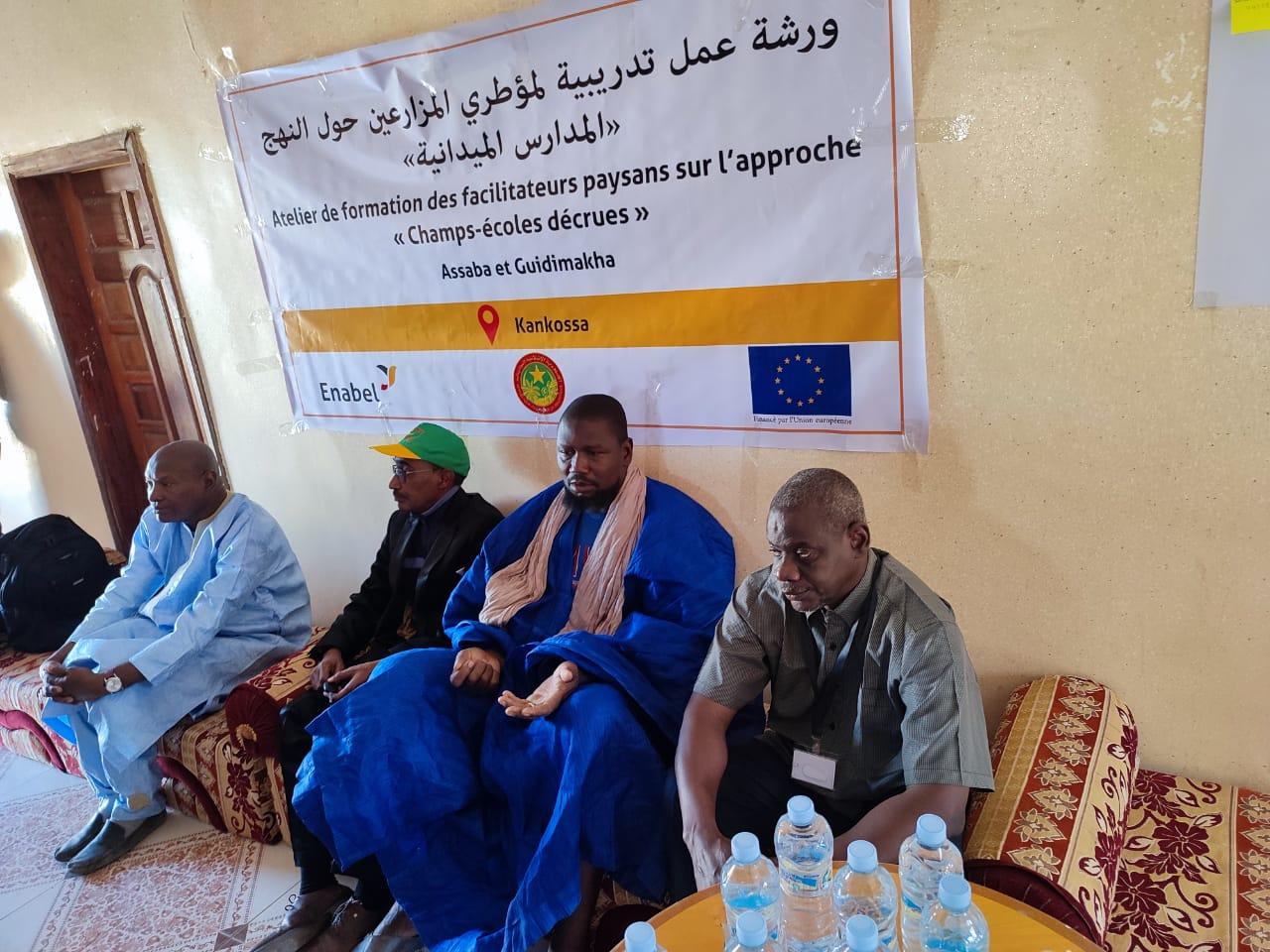 Atelier de formation Champs écoles décrues (3éme génération) à Kankossa en Mauritanie