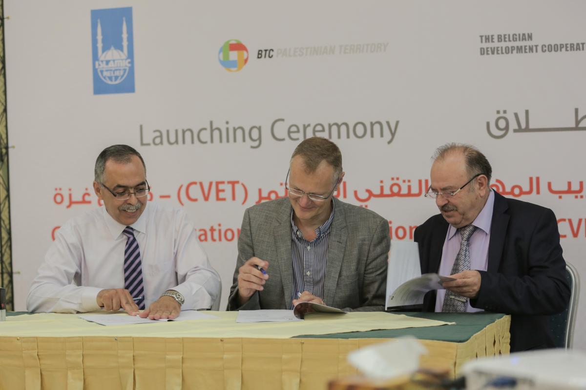 Launch of the Continuous Vocational and Educational Training (CVET) program in Gaza