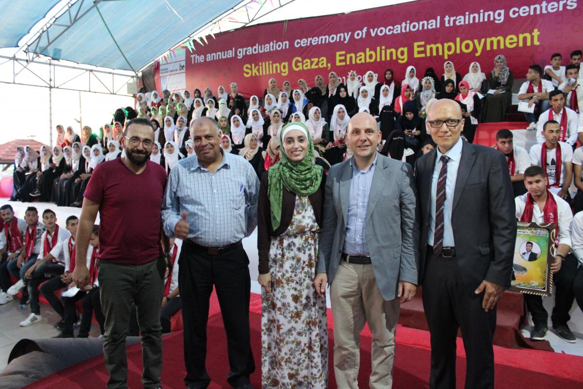 The annual graduation ceremony of vocational training centers' graduates