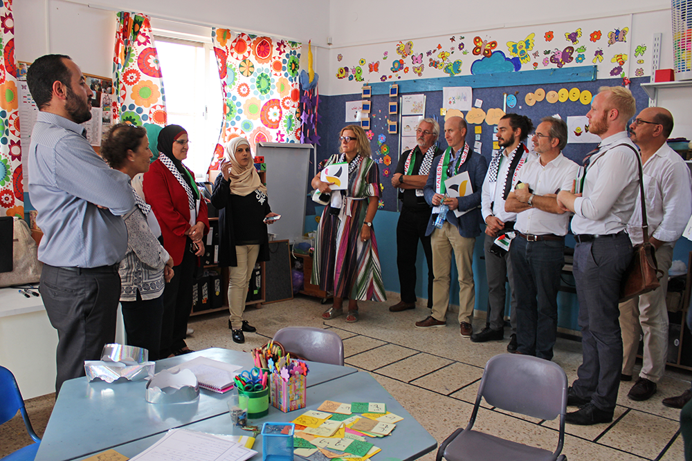 European Union Heads of Cooperation visit East Jerusalem Schools