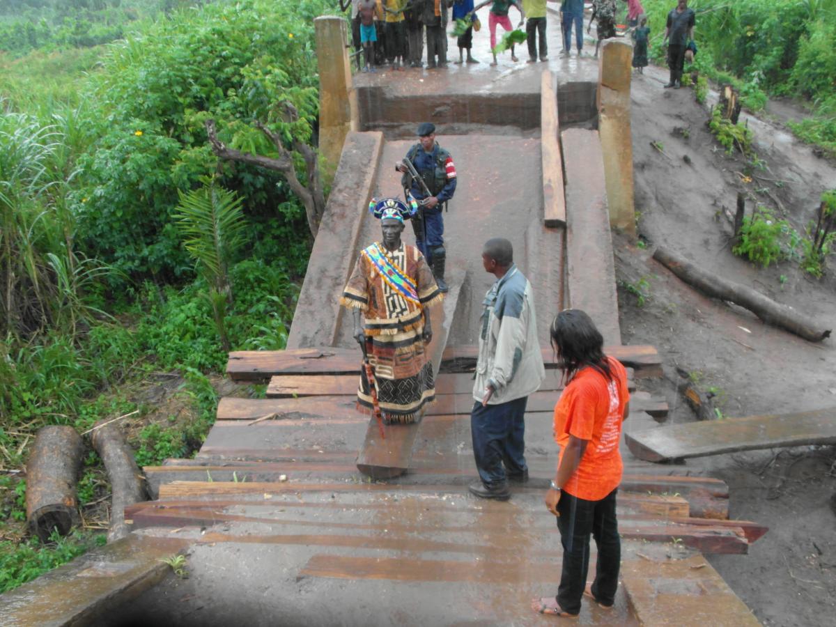 La réhabilitation du pont Kamoutambaye