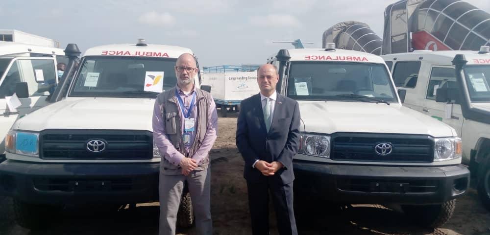 Des ambulances pour améliorer la prise en charge, La Belgique à l’écoute des besoins émis par le Secrétariat Technique de Riposte Covid-19