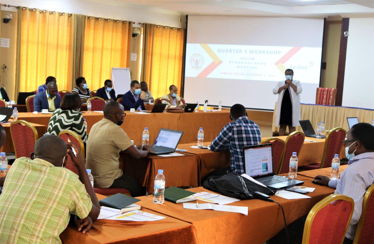 Rwanda: PRISM – Enabel Stakeholders meet to assess Quarter 1