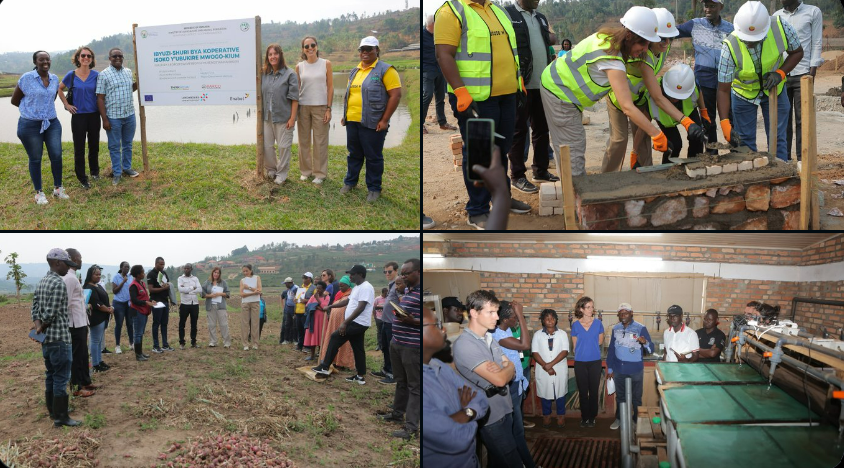 Rwanda’s Kwihaza Project: Steering Committee members conduct field visits to witness the progress of project activities  