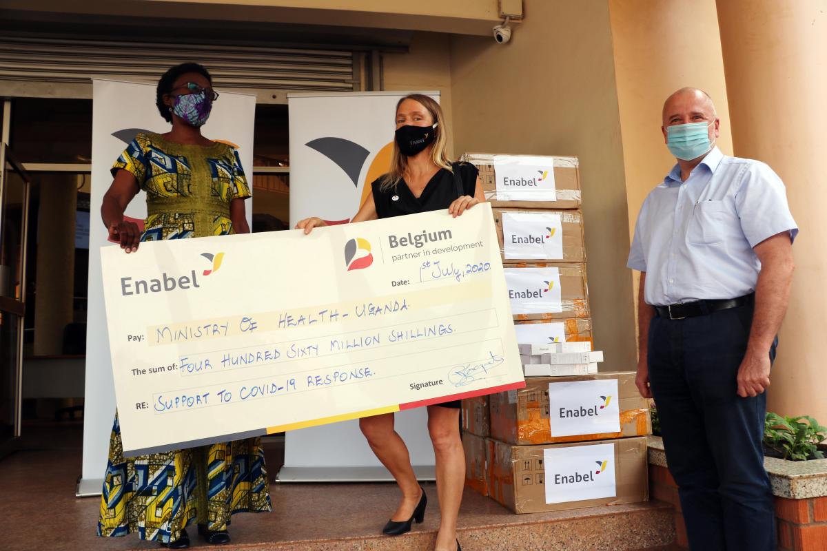 Uganda’s Ministry of Health receives UGX. 460 million from Belgium to fight  COVID-19