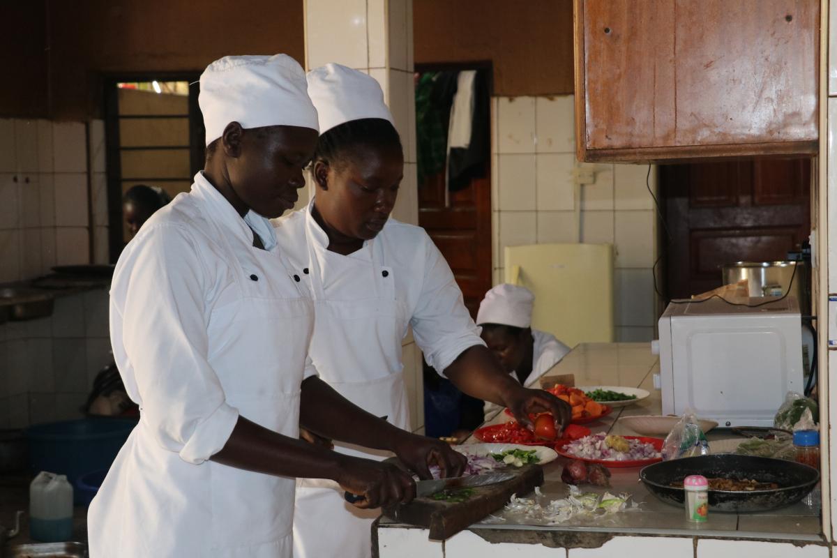 Catering classes light up the future for two orphans