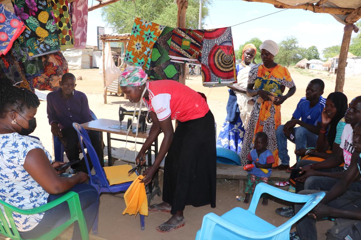 Skills development enables Queen to establish a clothing business 