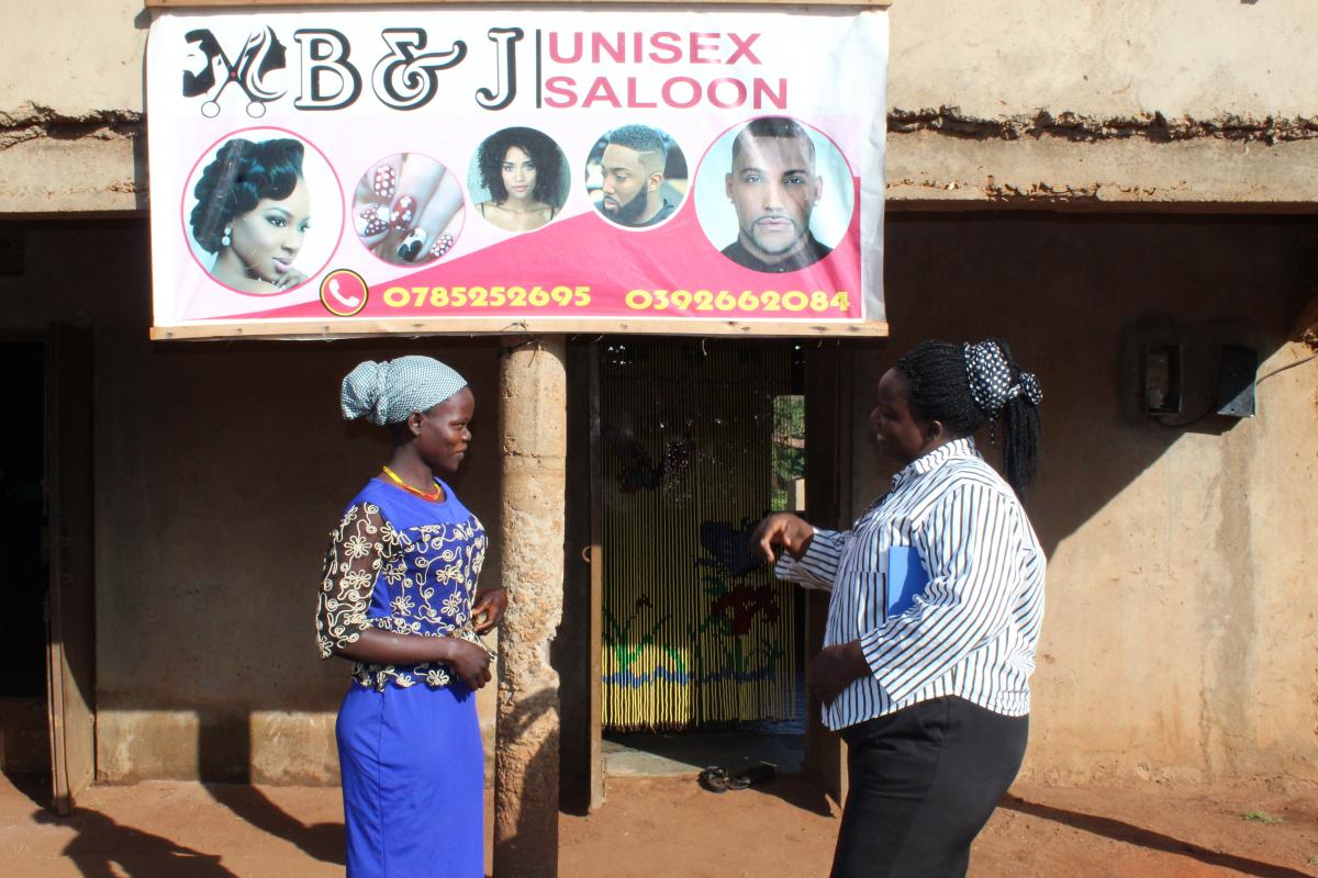 JUDITH THE TRAINED CEO FOR THE BJG UNISEX SALOON IN ABIM -UGANDA